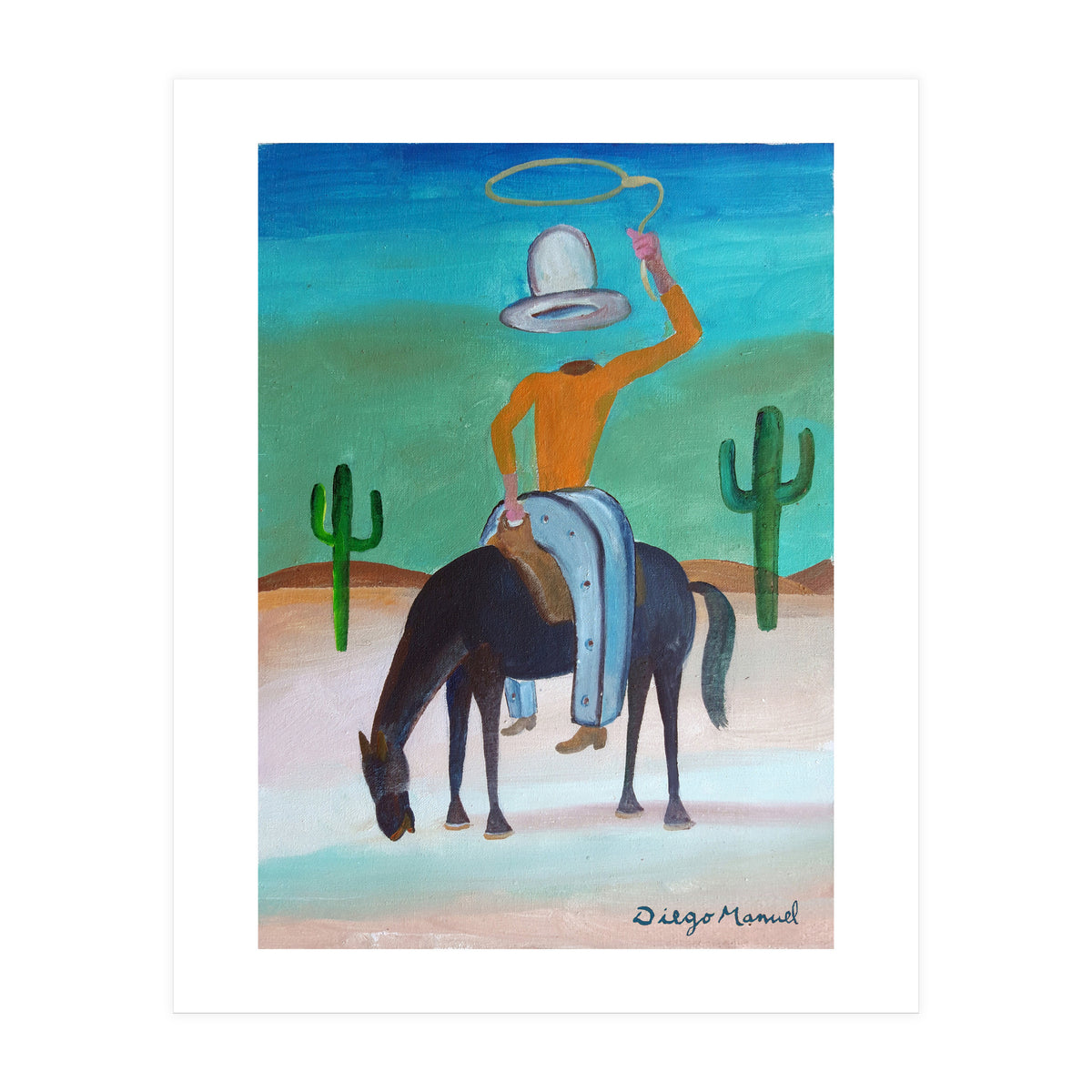 Johnny Herradura A Caballo 2 (Print Only)