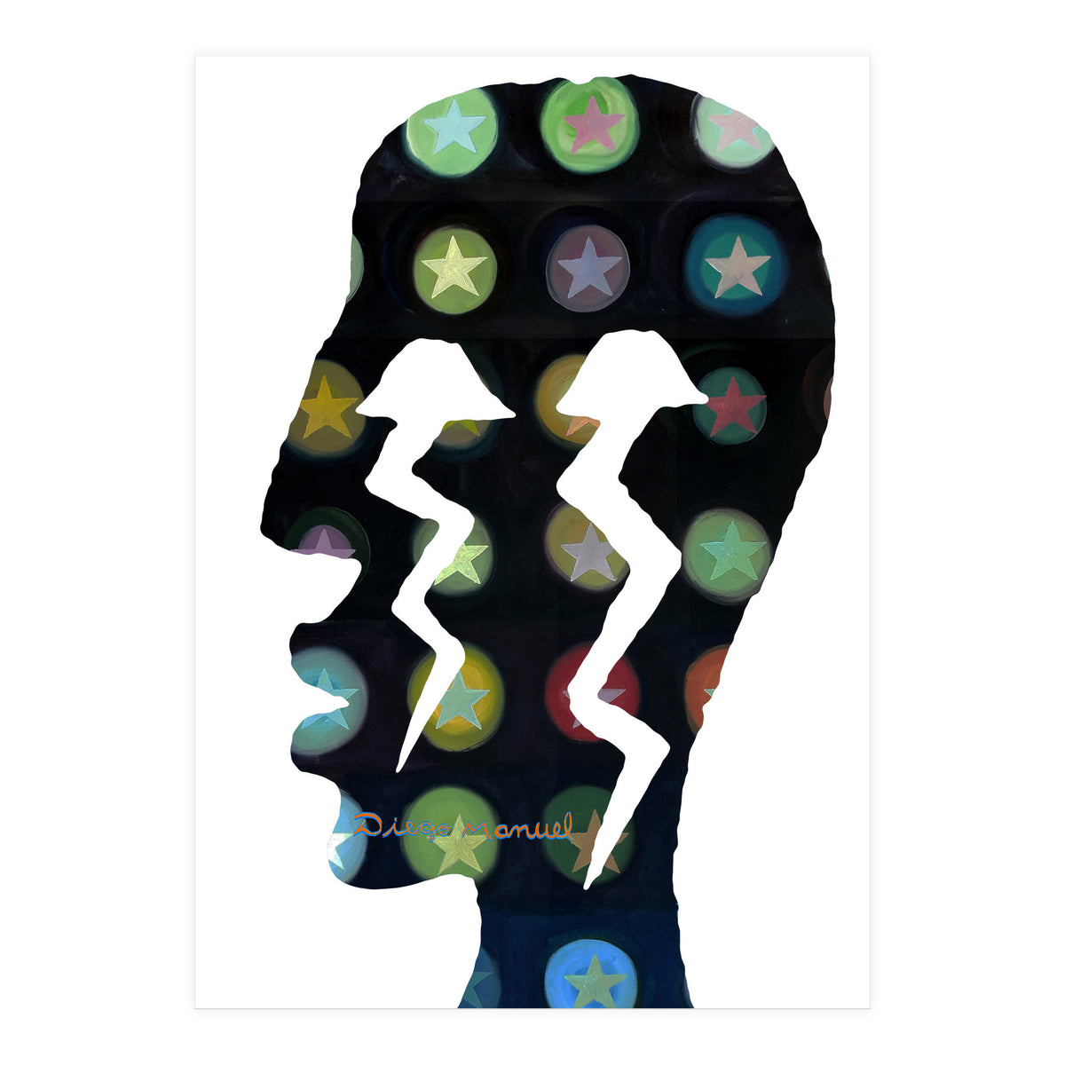 Perfil Con Rayos 13 (Print Only)