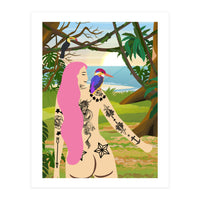 Pink Kingfisher and Me (Print Only)