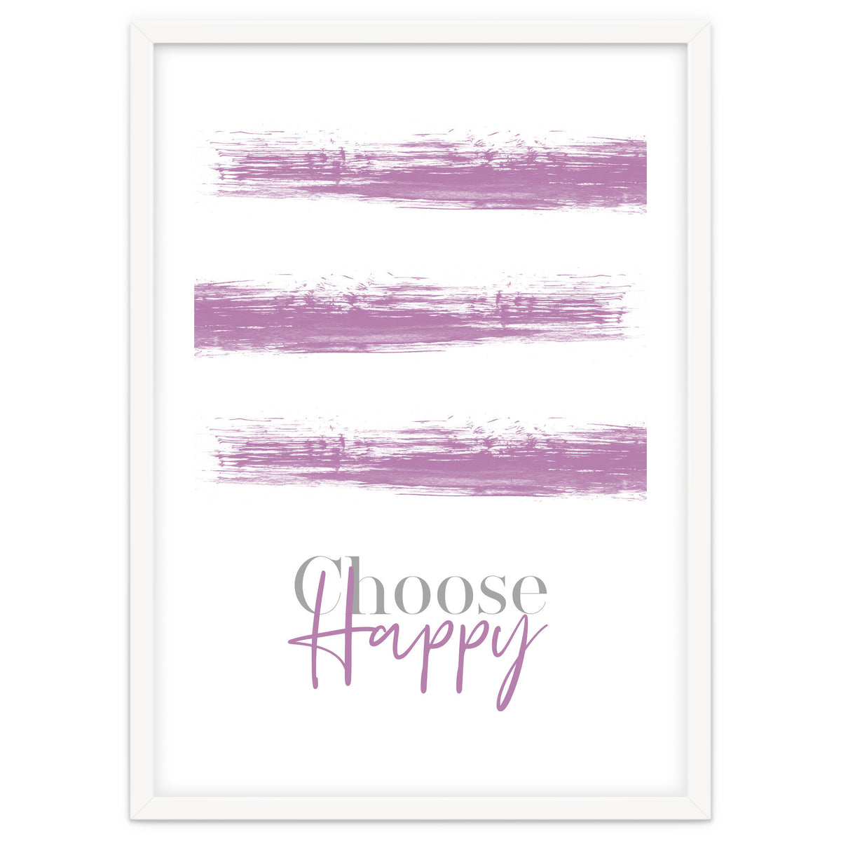 Text Art CHOOSE HAPPY | pink