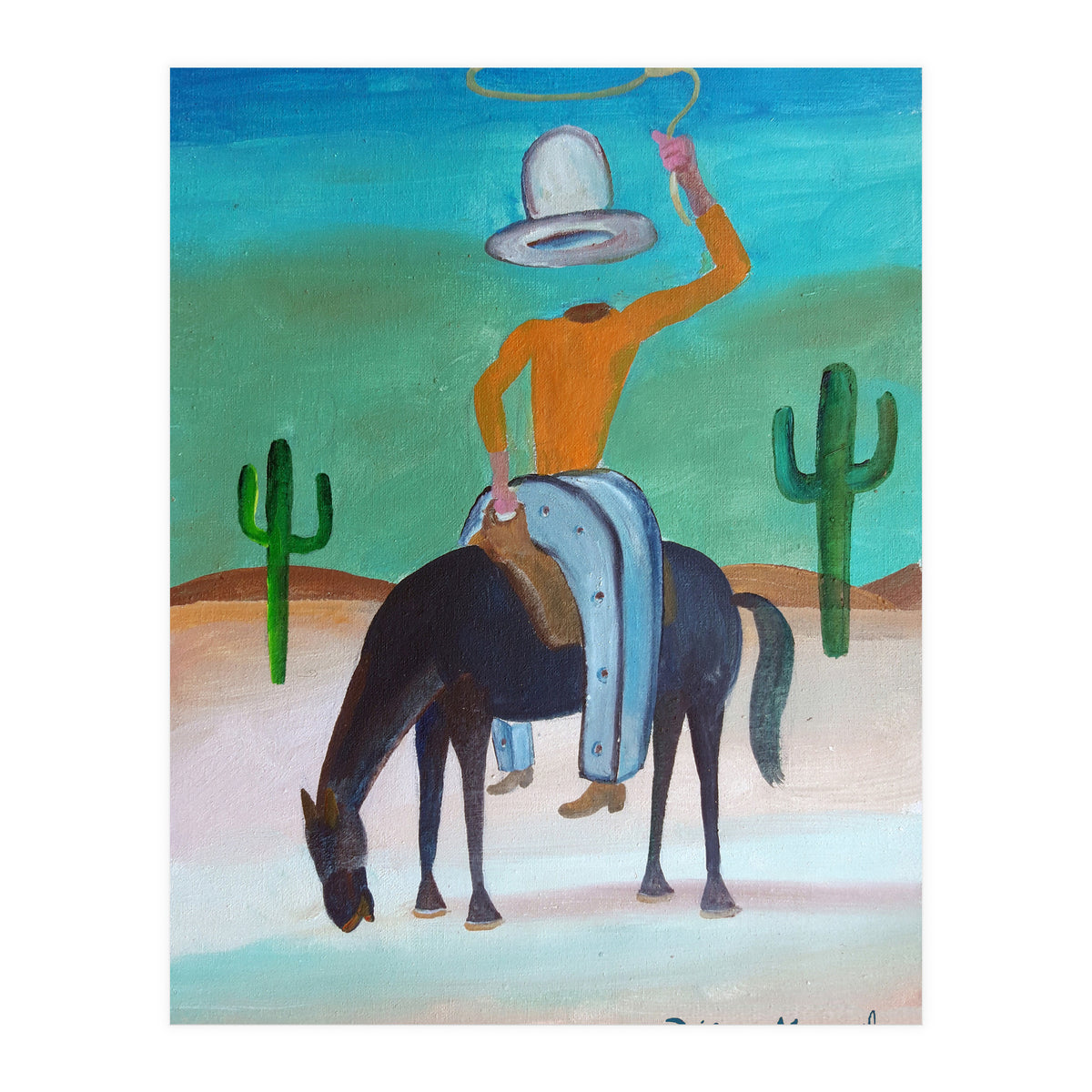 Johnny Herradura A Caballo 2 (Print Only)