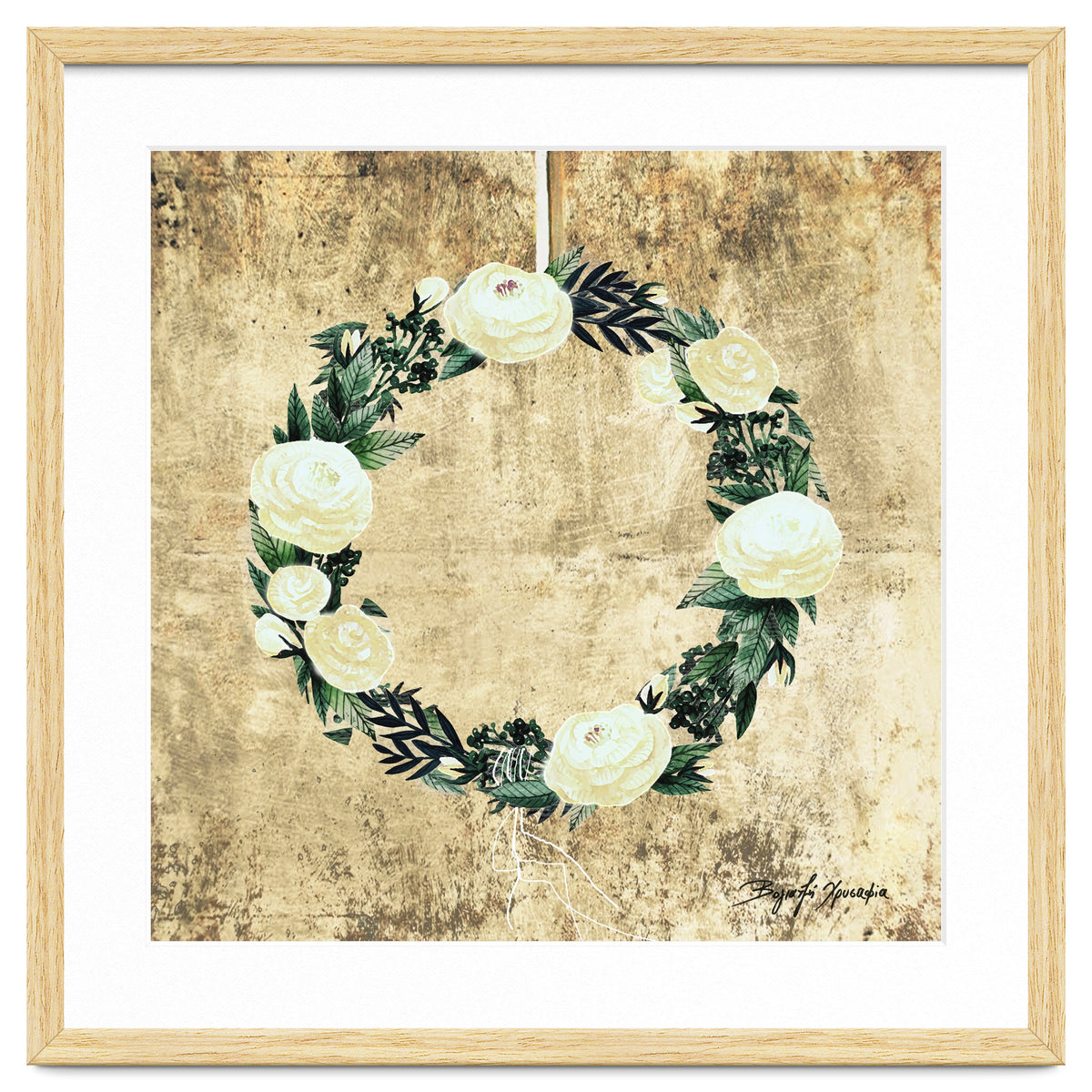 Wreath #White Flowers #Royal collection