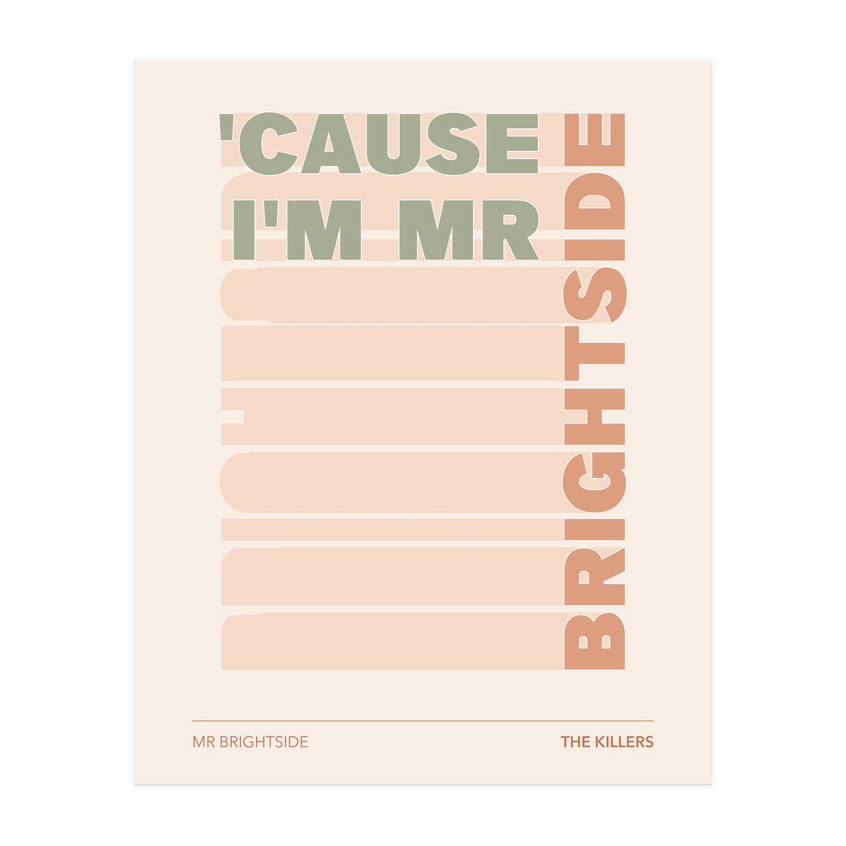 The Killers - Mr Brightside (Print Only)
