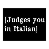Judges You In Italian (Print Only) thumbnail