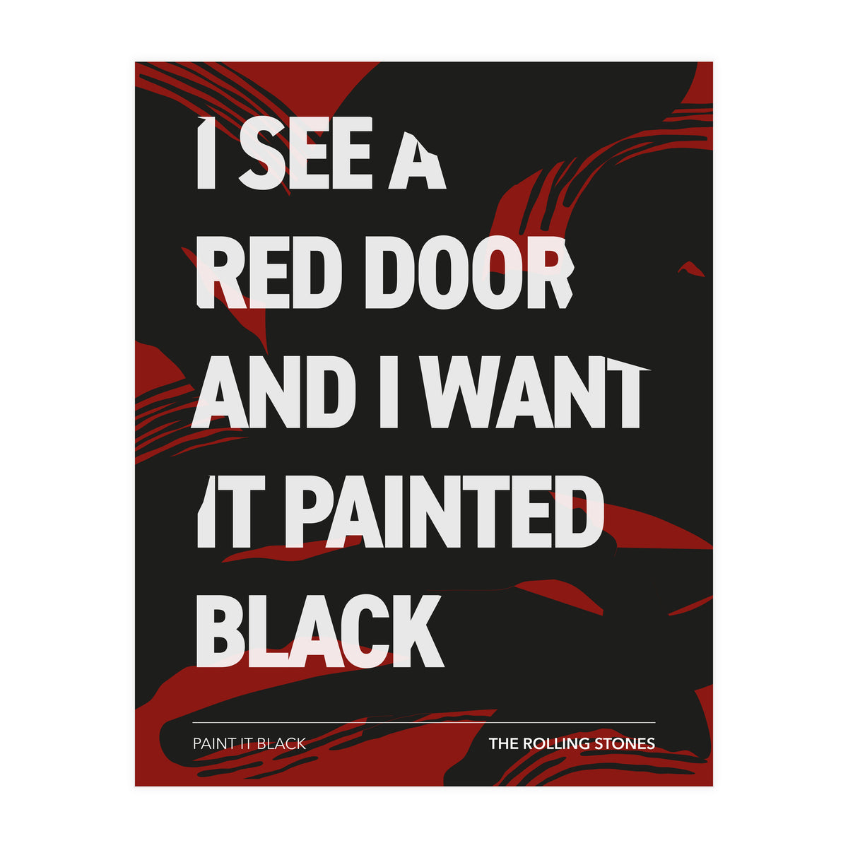 The Rolling Stones - Paint It Black (Print Only)