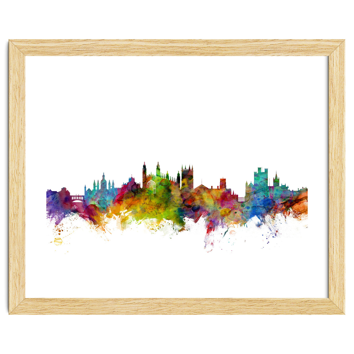 Cambridge England Skyline