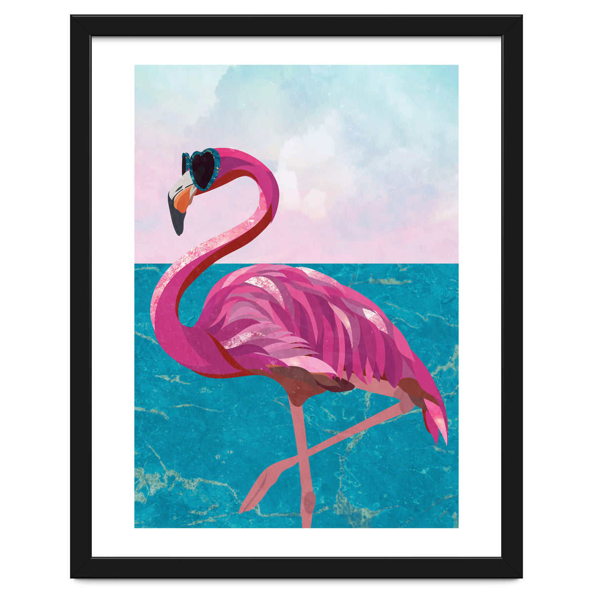 Flamingo on holiday