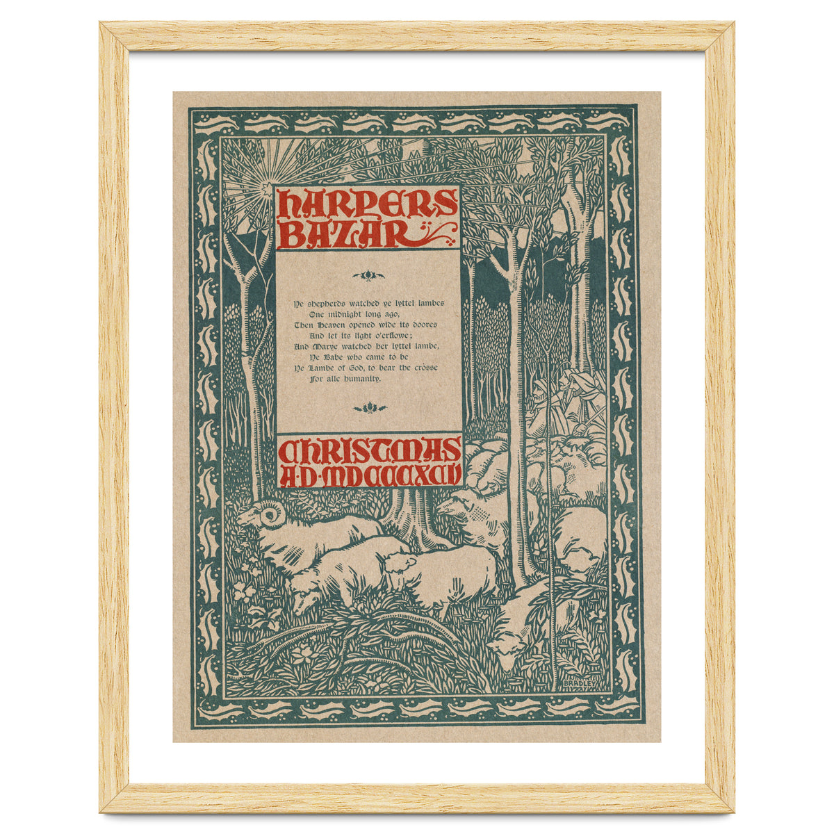 Harper's Bazar Christmas Advertisement