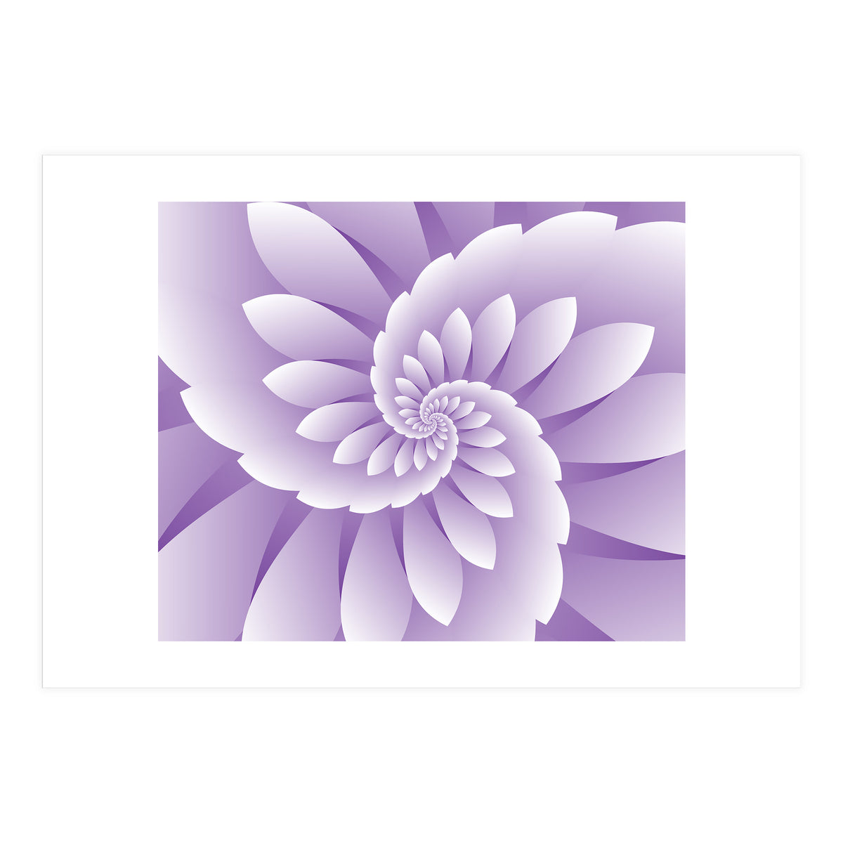 Abstract Purple Floral  (Print Only)