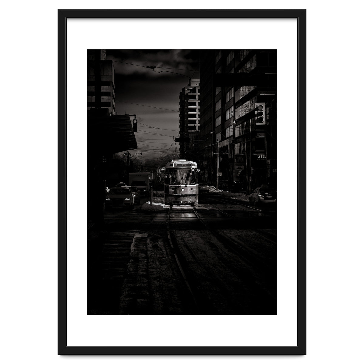 The 512 St. Clair Streetcar Toronto Canada Toned Version