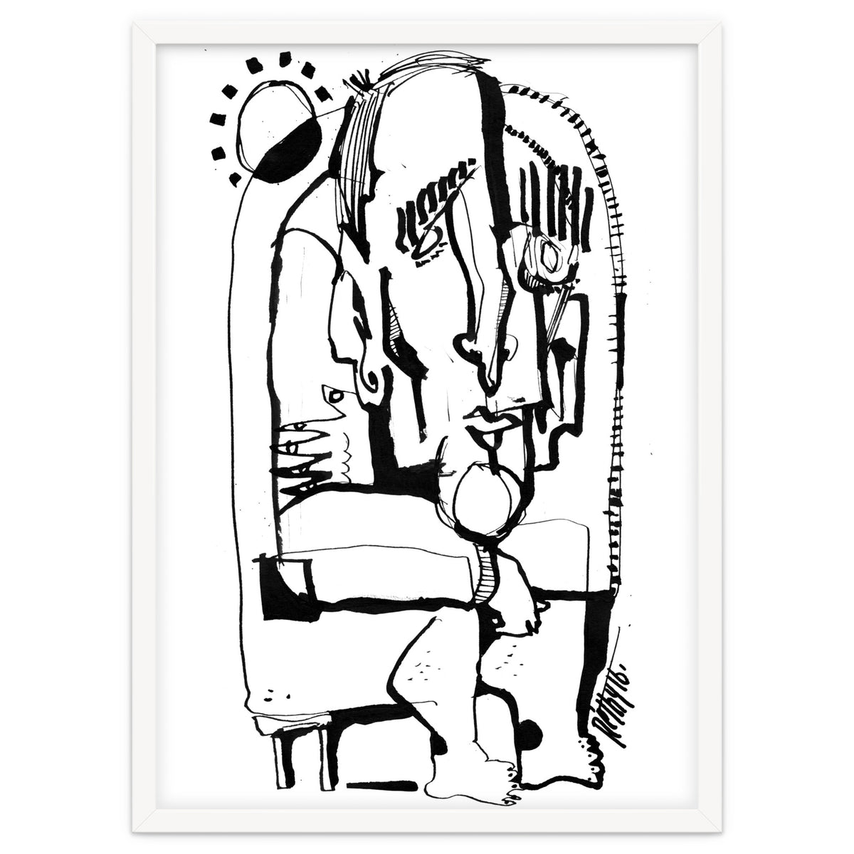 Freezing in Sunlight - b&w