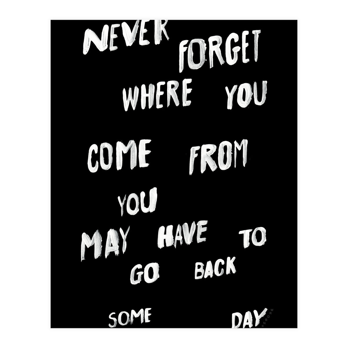 NEVER FORGET (Print Only)