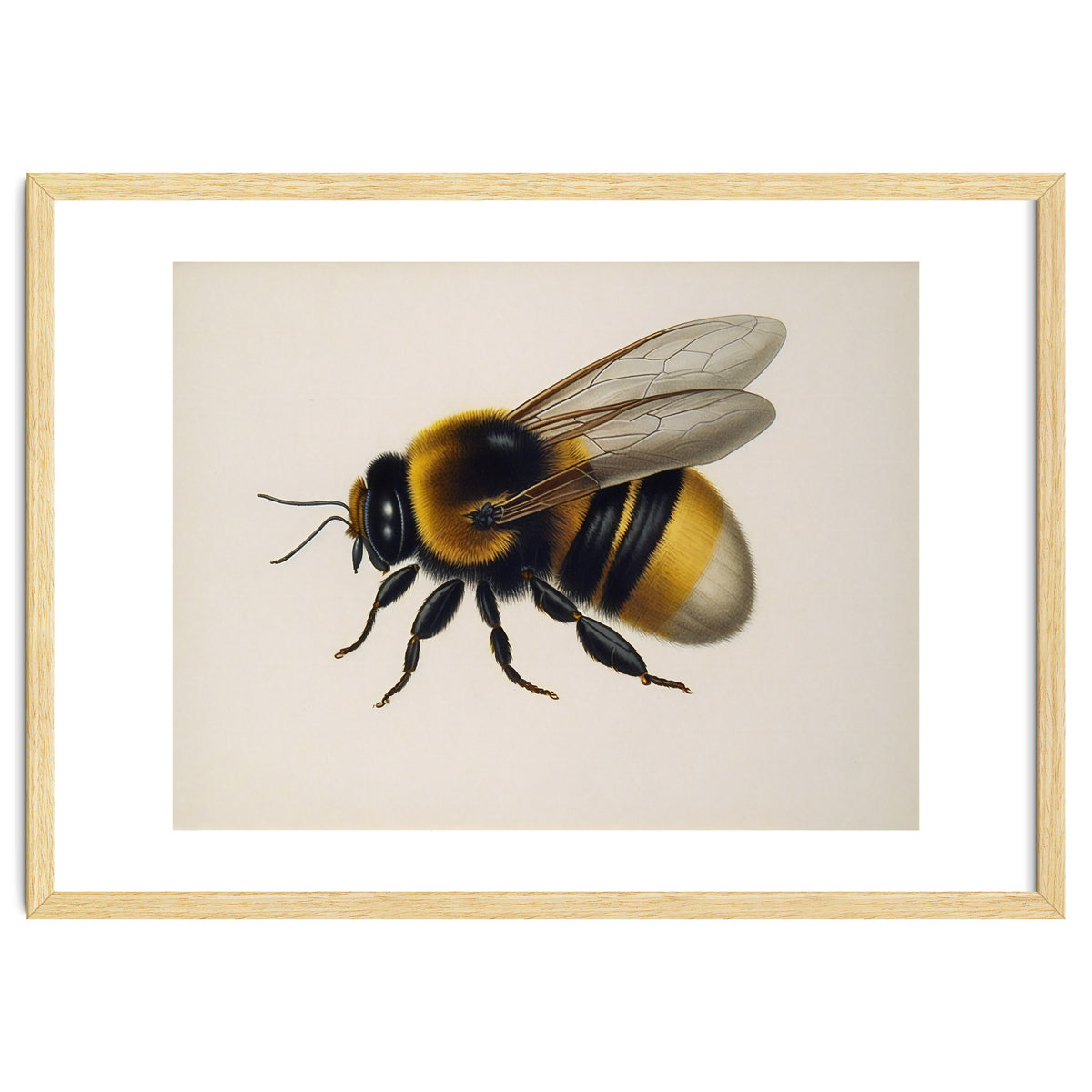 Bumblebee Vintage Illustration