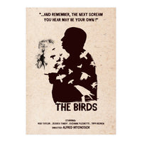 Hitchcock The Birds movie poster (Print Only)