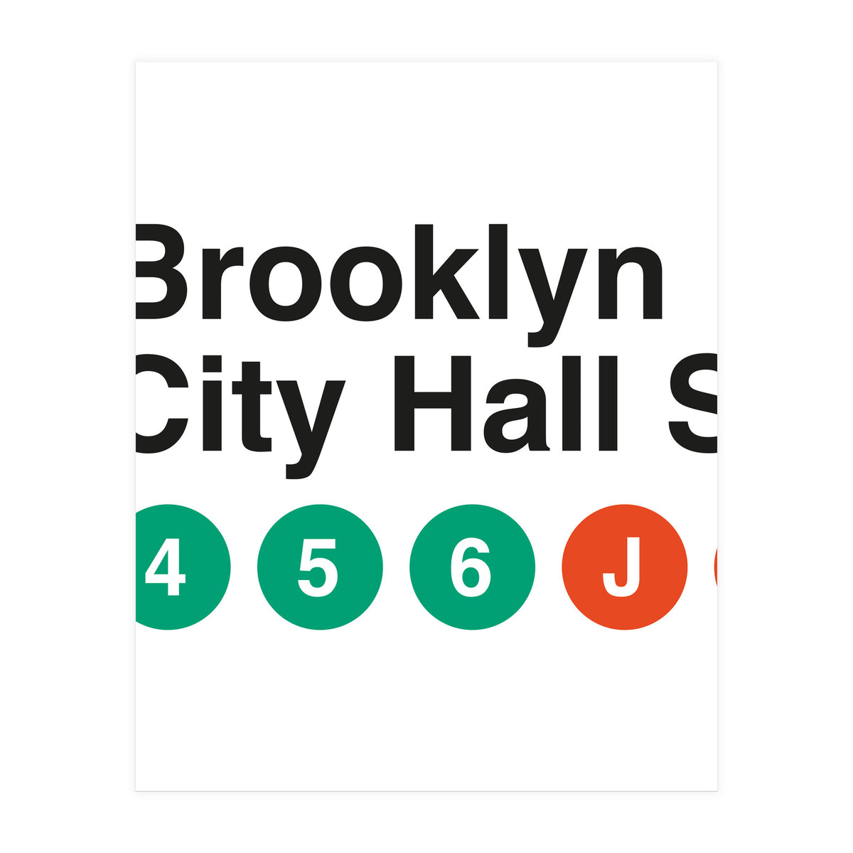 Vignelli's Subway Sign (Print Only)