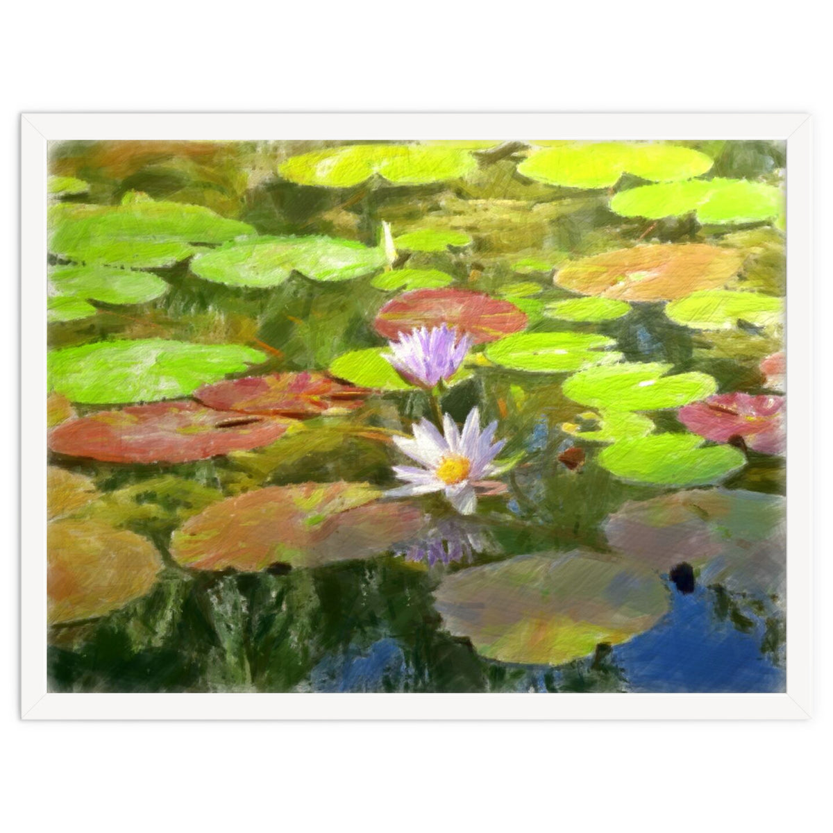 Floating in the water