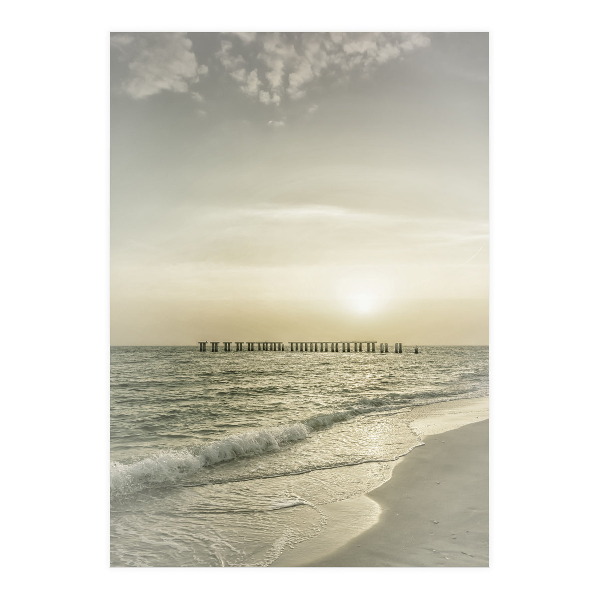 Gasparilla Island Sunset | Vintage (Print Only)
