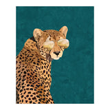 Cool Cat Cheetah Gold and Green (Print Only) thumbnail