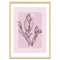 Magnolia Simple Minimal Geometric - Boho Botanical Leave