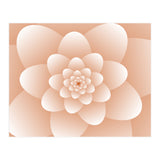 3d Abstract Orange Floral Spiral (Print Only) thumbnail