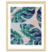 Be Tropical, Botanical Jungle Monstera Illustration, Modern Bohemian Botanical Blush Painting