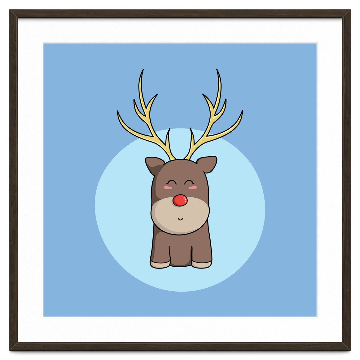 Kawaii Cute Christmas Reindeer