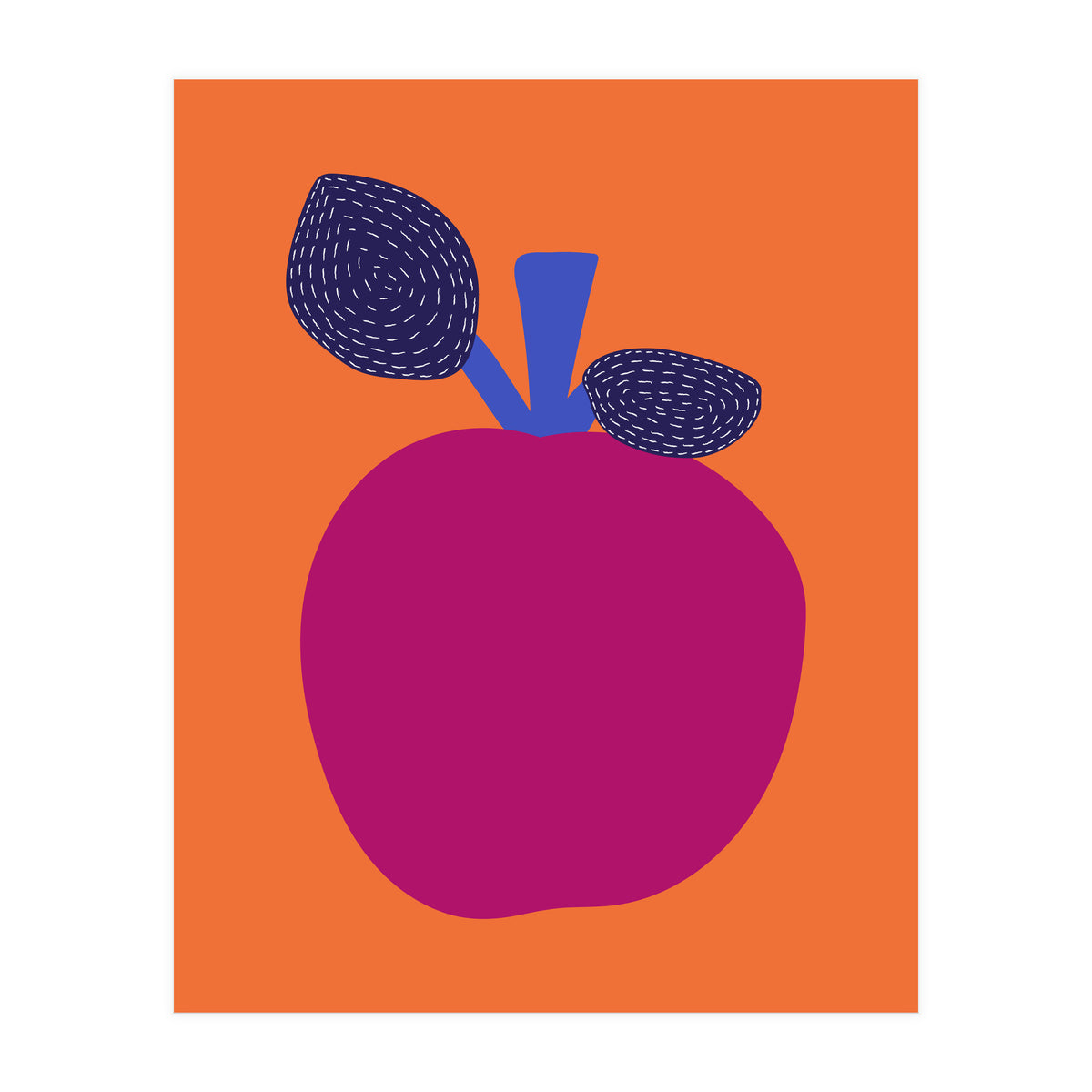 Fuchsia Apple Art (Print Only)