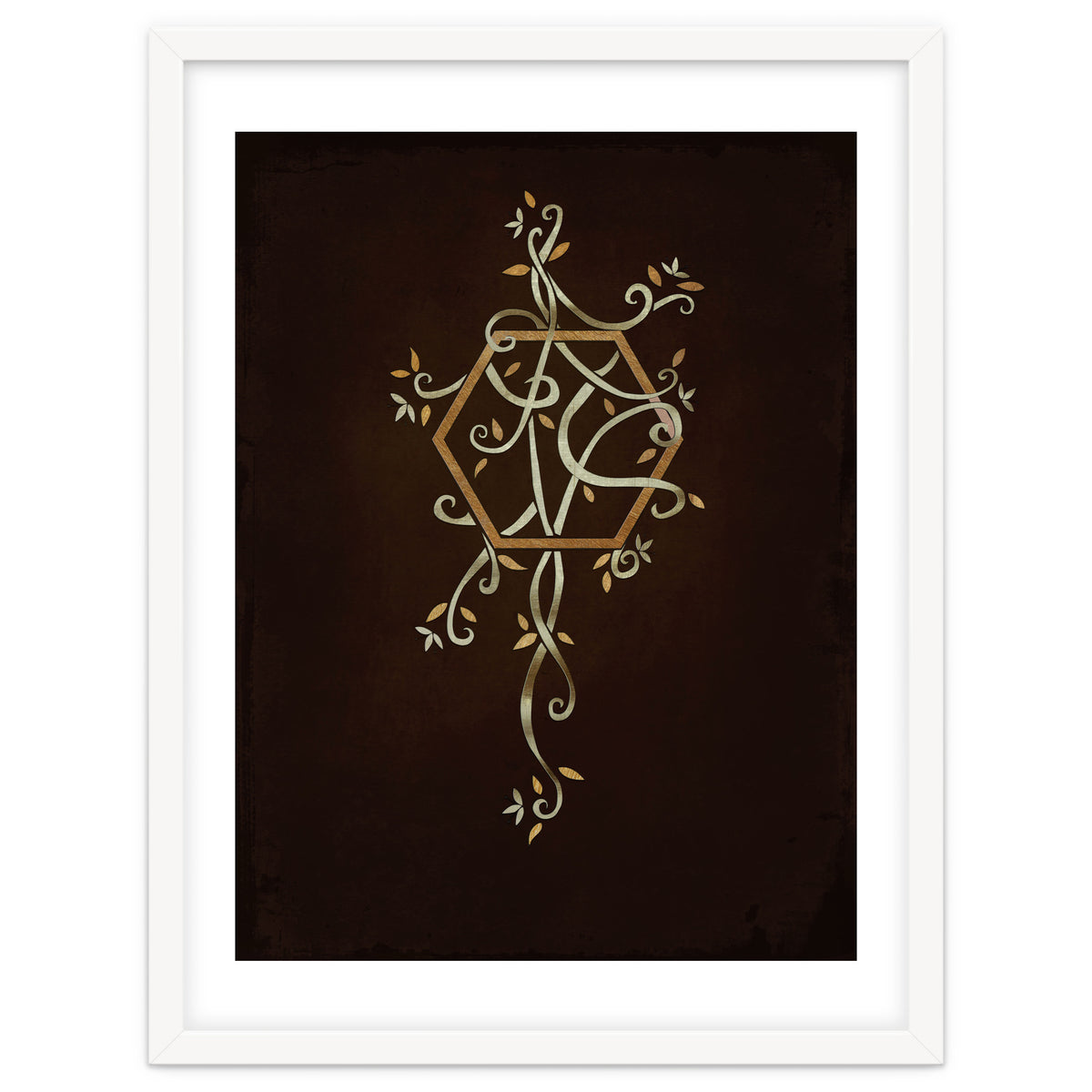 Flowering golden hexagon