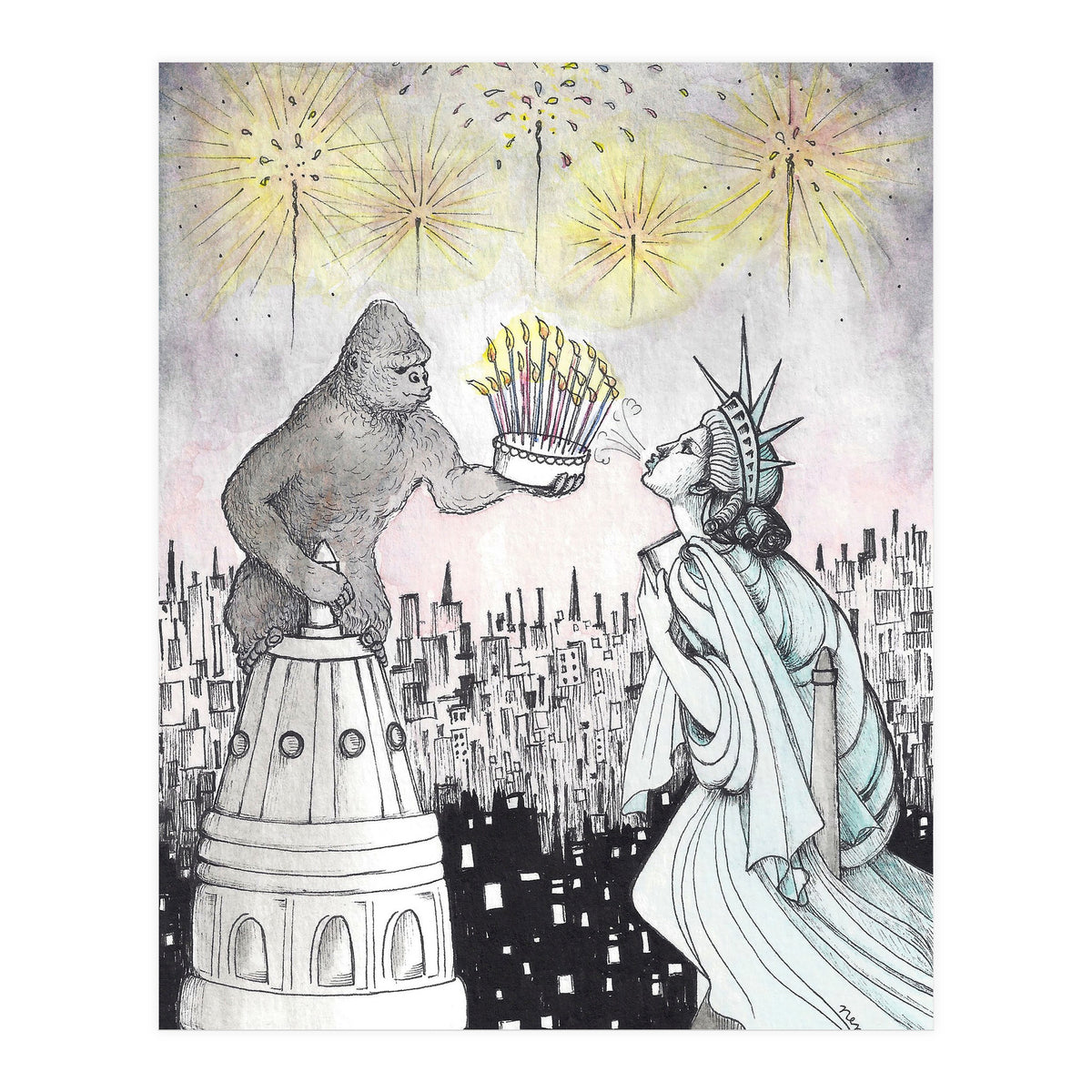 Happy 4th Of July (Print Only)