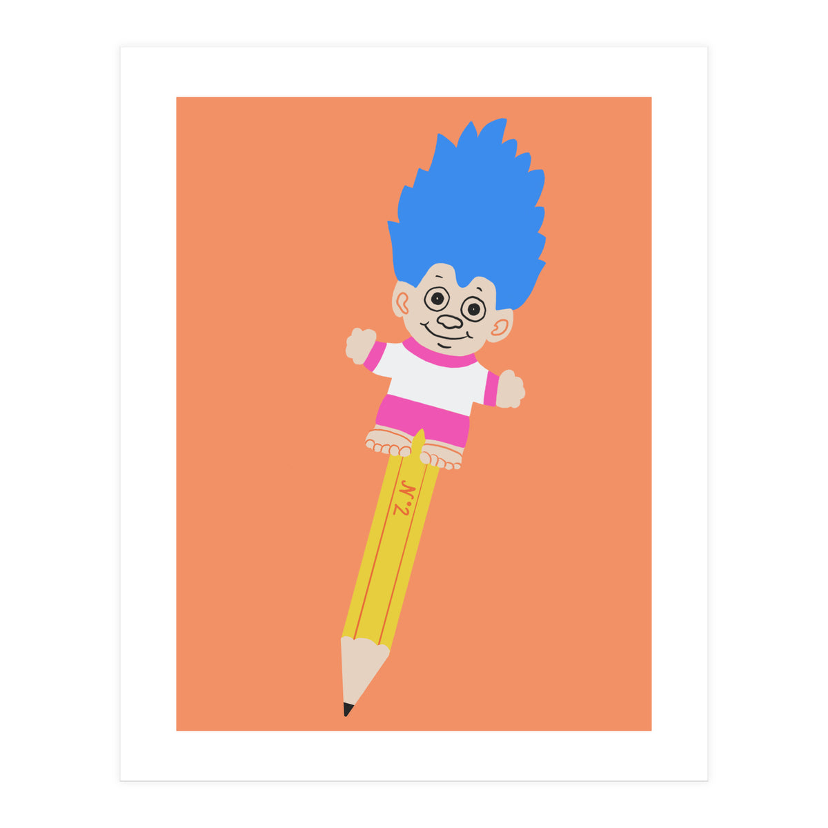 Troll Pencil Topper (Print Only)