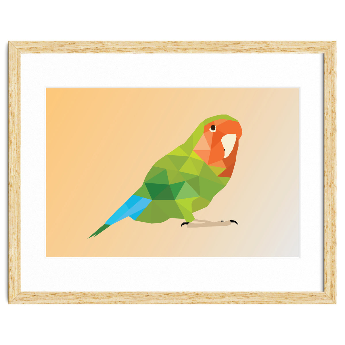 Parrot Low Poly Art