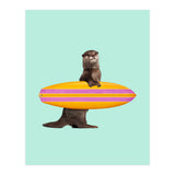 Surfing Otter (Print Only) thumbnail