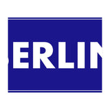 Let`s go to Berlin, Germany! Blue road sign (Print Only) thumbnail