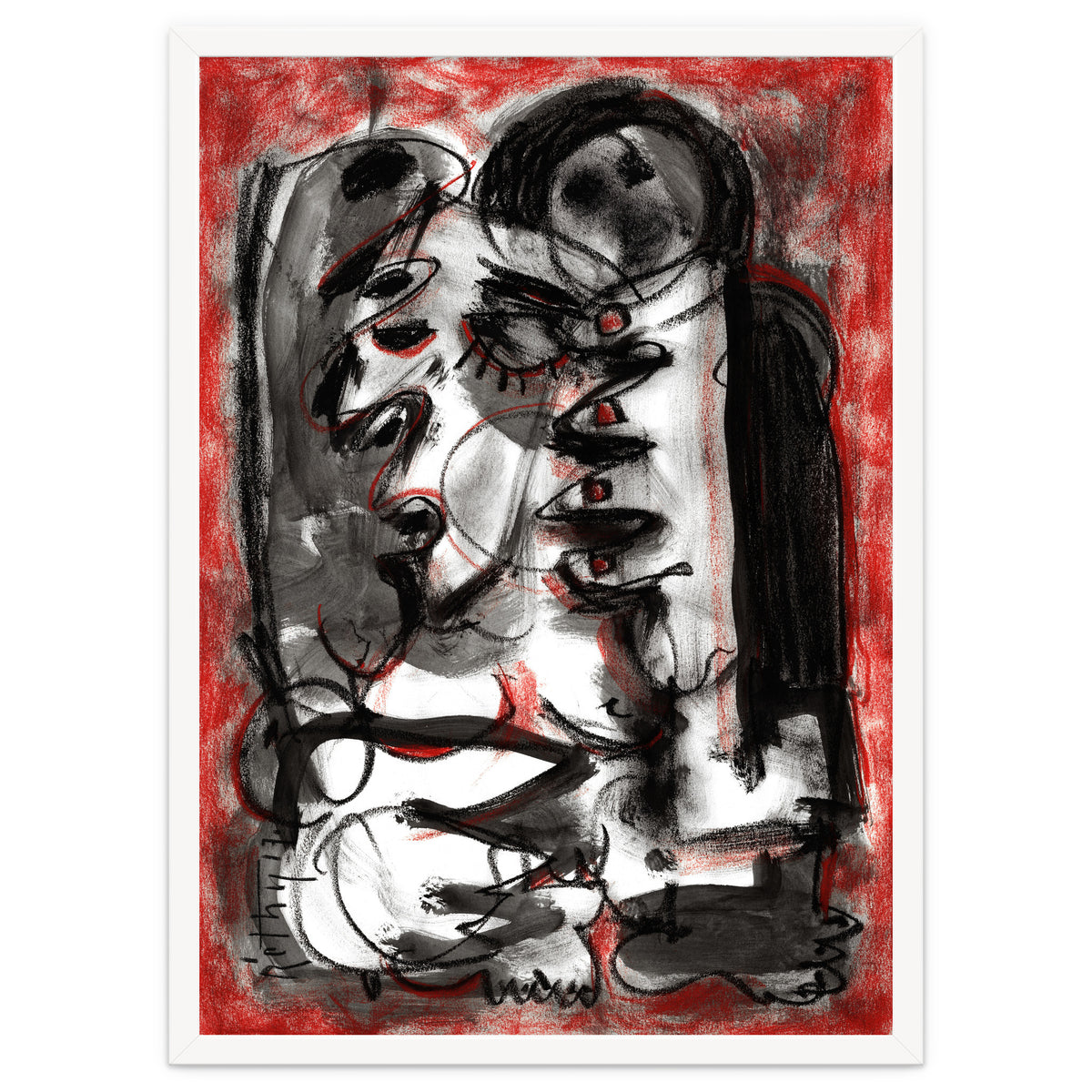 Shame - white background