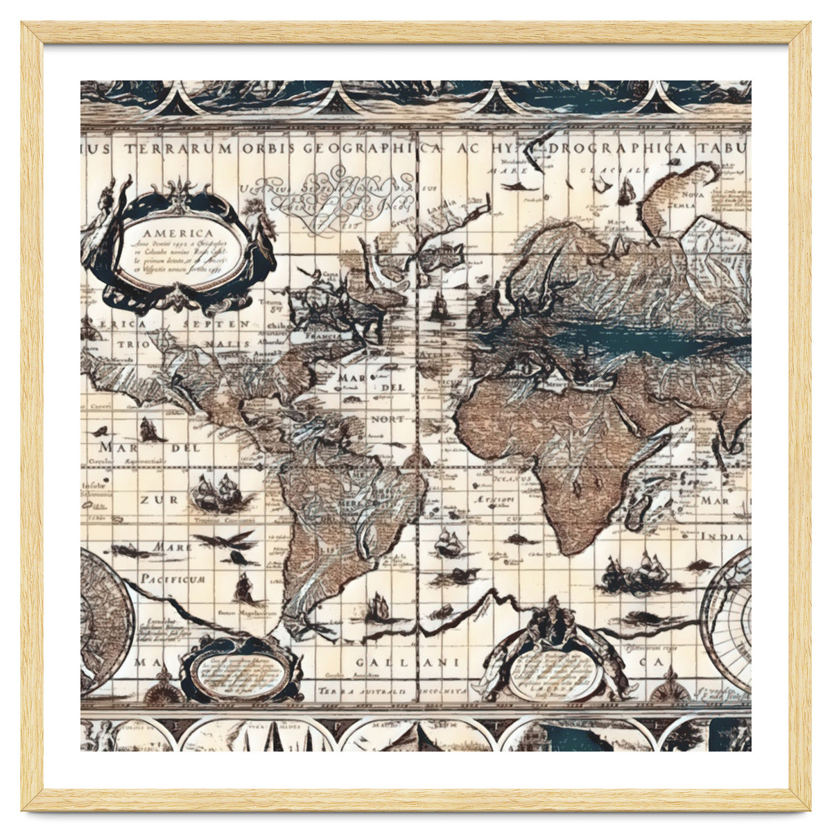 Antique Mapa Mundi revisited