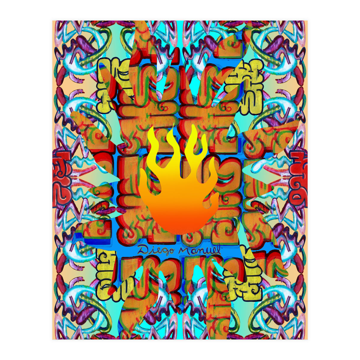 Fuego Y Graffiti 37 (Print Only)