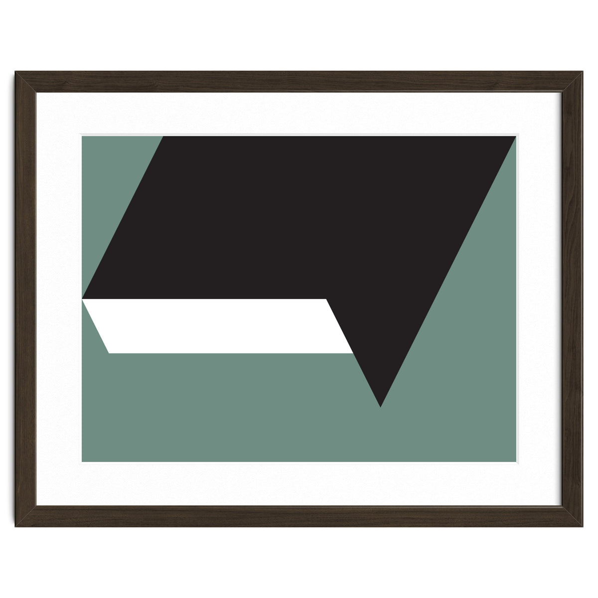 Geometric Shapes No. 85 - black, white & grey