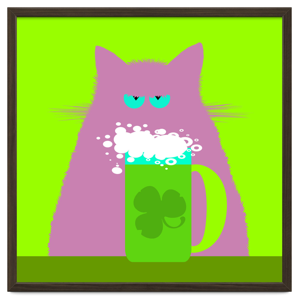 Saint Patrick's Day Lilac Cat