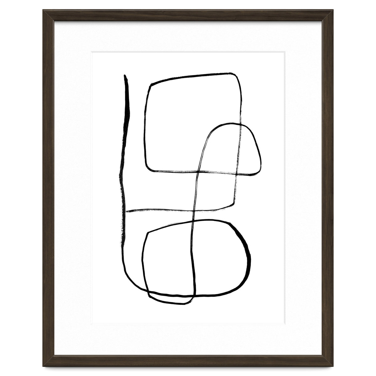 Mid-Century Line Art Print #3