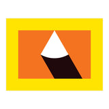 Geometric Shapes No. 47 - orange, black & yellow (Print Only) thumbnail