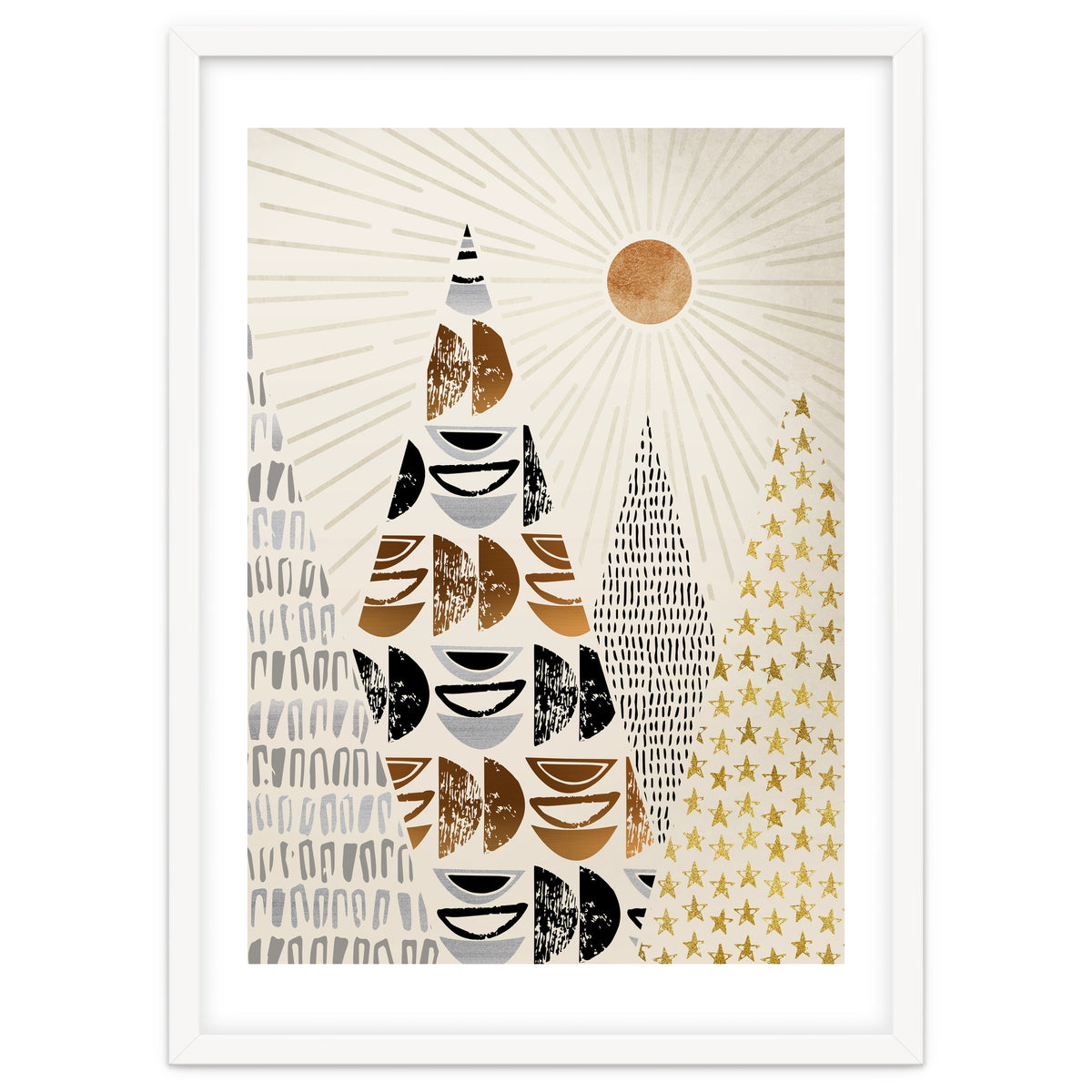 Whimsical Mountain Landscape