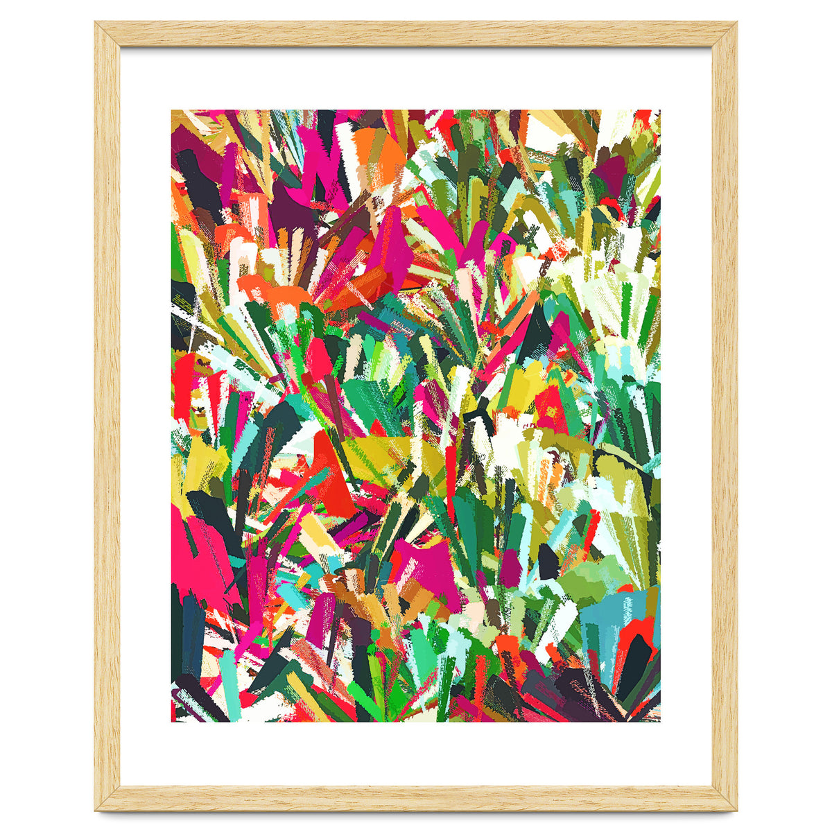 Sparks of Emotions, Abstract Eclectic Colorful Expression Painting, Pop of Color Modern Bohemian Illustration