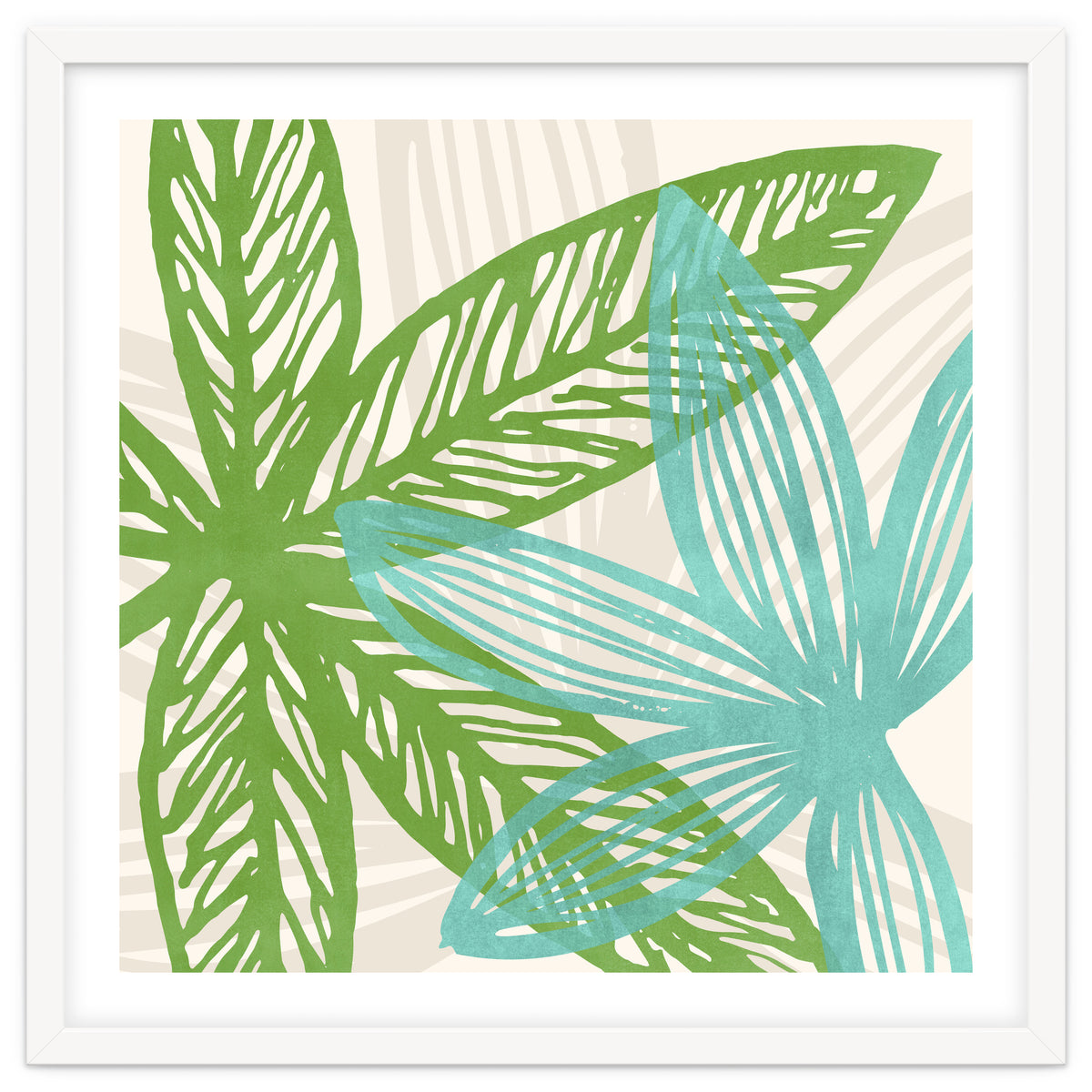 Abstract Coastal Flora