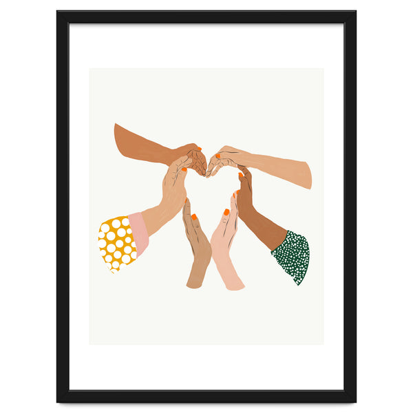 Indiscrimination | Anti-Racism Painting | Unity Illustration | Women Empowerment Growth Mindset