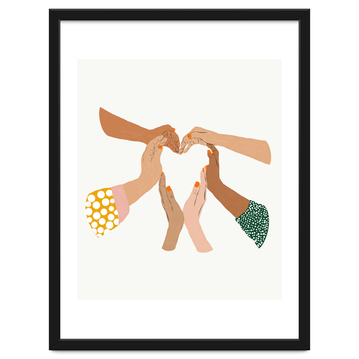 Indiscrimination | Anti-Racism Painting | Unity Illustration | Women Empowerment Growth Mindset