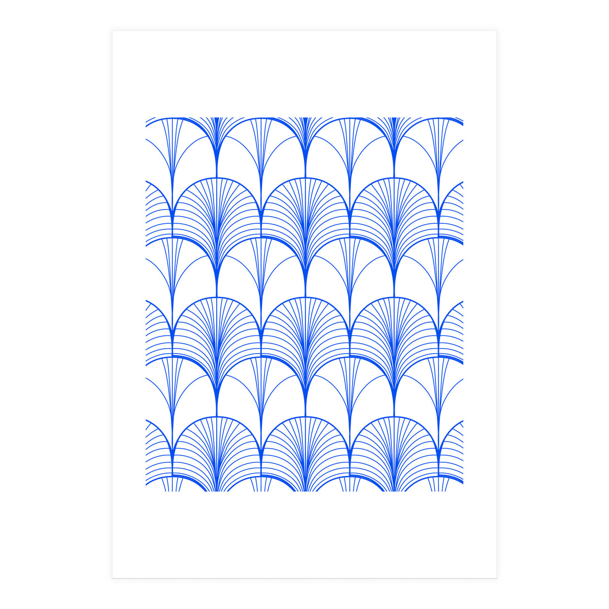 Art Deco Blue (Print Only)