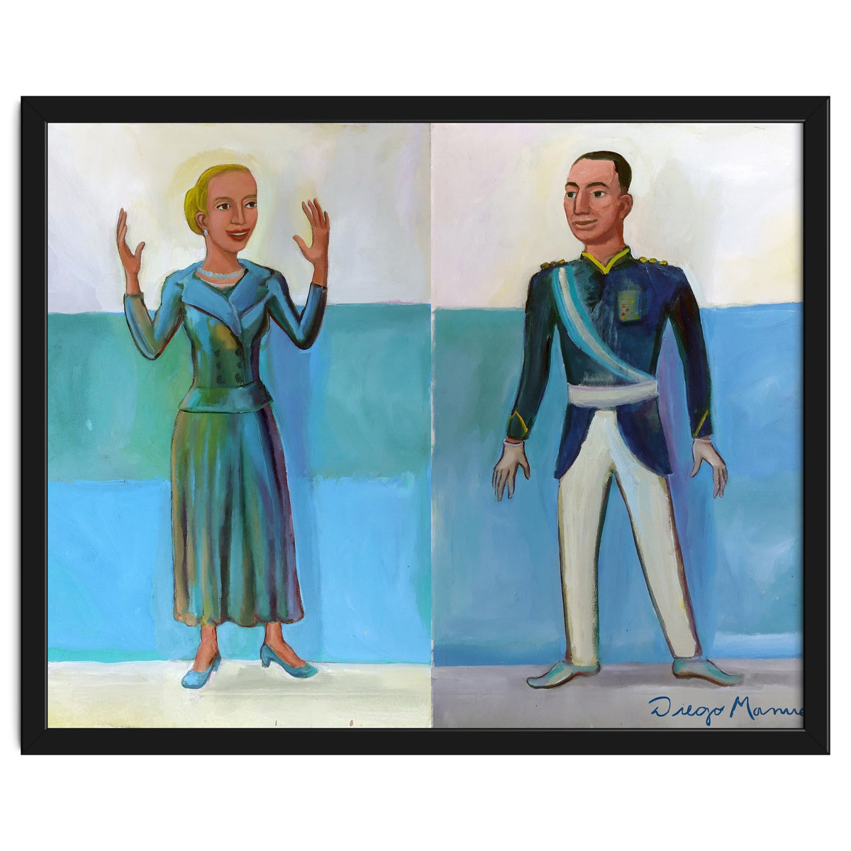 Diptico Evita Y Peron