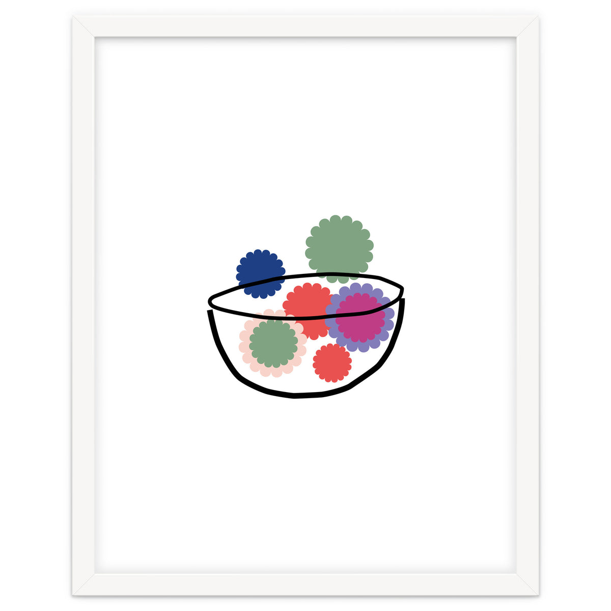 Fruits Or Flowers Rgb White