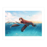 Surf Sloth (Print Only) thumbnail