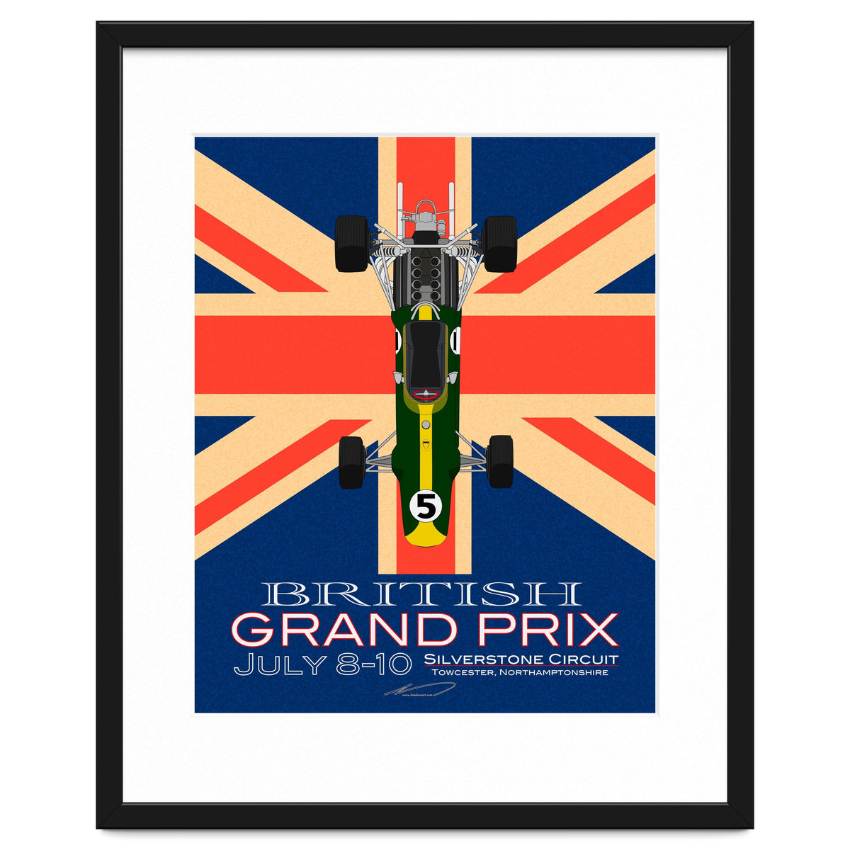 British Grand Prix poster